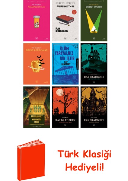 Ray Bradbury 9 Kitap Seti + Türk Klasiği Hediye