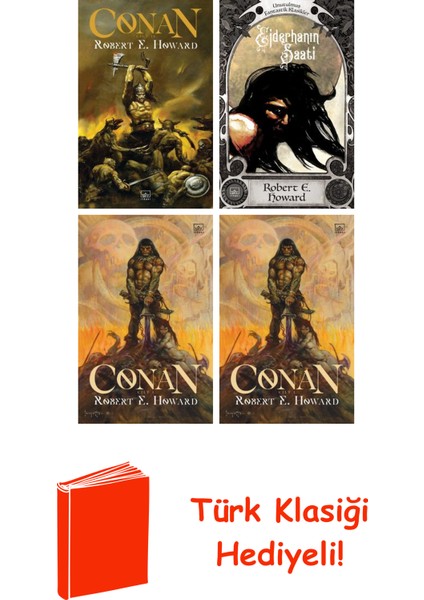 Robert E. Howard 4 Kitap Seti + Türk Klasiği Hediye