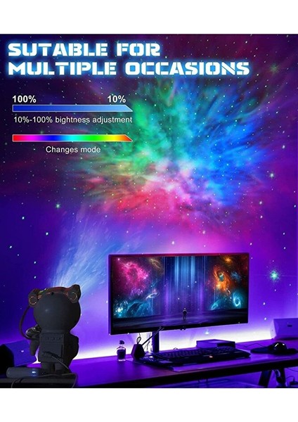 Yıldız Projektör Astronot Işıklı Galaksi Samanyolu Projeksiyon Gece Lambası fiyatları