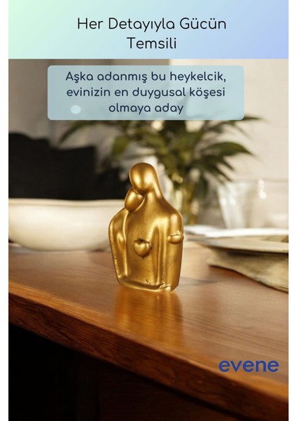 Dekoratif Obje Biblo Ev Dekorasyon Heykel Salon Masa Üstü Süs Eşyası Altın Eskitme Model 48 fiyatları