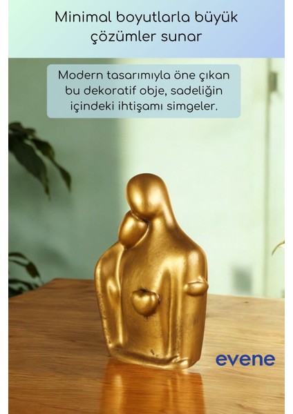Dekoratif Obje Biblo Ev Dekorasyon Heykel Salon Masa Üstü Süs Eşyası Altın Eskitme Model 48 fırsatları