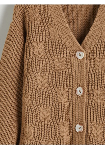 Yeni Sezon V Yaka Kız Çocuk Triko Hırka modelleri