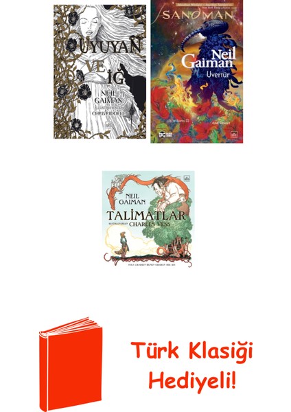 Neil Gaiman 3 Kitap Seti + Türk Klasiği Hediye
