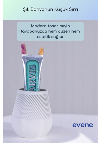 Diş Fırçalığı Diş Fırçalık Diş Fırçası Standı Diş Fırçası Tutucu Beyaz Renk Model 89 fiyatları