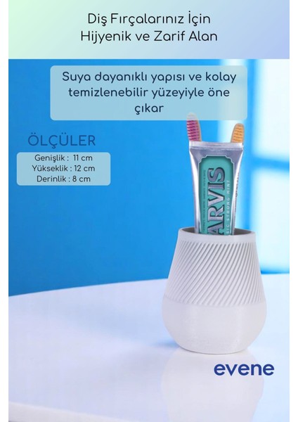 Diş Fırçalığı Diş Fırçalık Diş Fırçası Standı Diş Fırçası Tutucu Beyaz Renk Model 89 modelleri