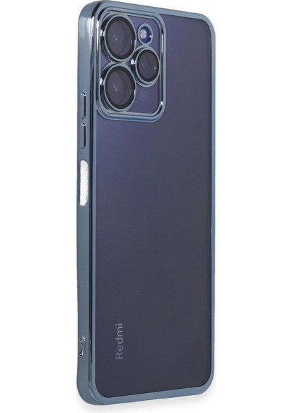 Newface Xiaomi Redmi 12 Kılıf Razer Lensli Silikon - Sierra Blue fiyatları