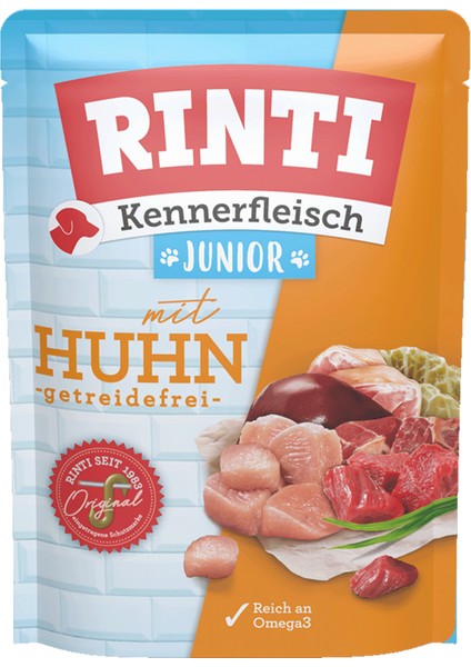 Rıntı Tavuklu Pouch Yavru Köpek Maması 400G