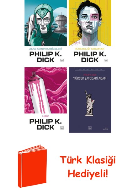 Philip K. Dick 4 Kitap Seti + Türk Klasiği Hediye