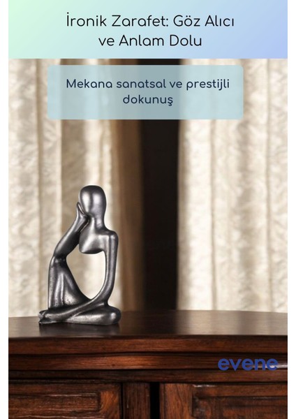 Dekoratif Obje Biblo Ev Dekorasyon Heykel Salon Masa Üstü Süs Eşyası Altın Model 51 fiyatları