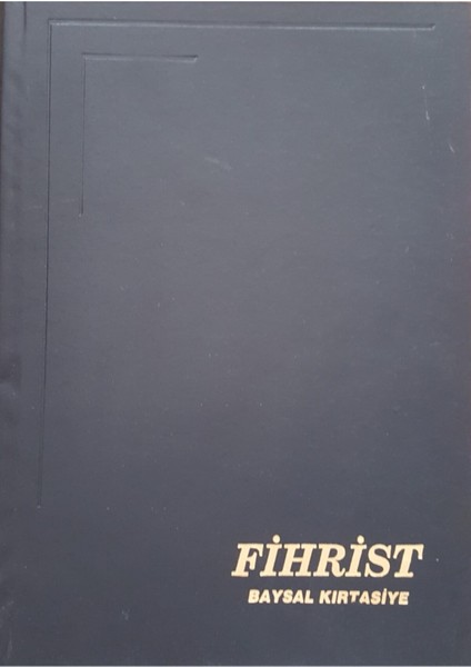 Fihrist Defter 10 Yaprakl