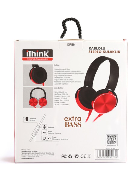 Kablolu Kafa Üstü Kulaklık – Yüksek Ses Kalitesi & Konforlu Tasarım modelleri