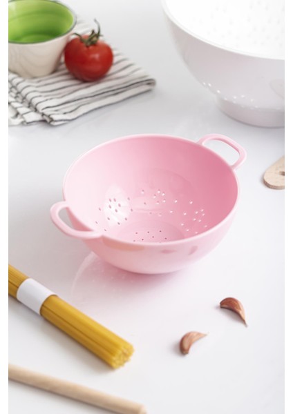 sky akrilik soft pembe mini pirinç süzgeçi & bakliyat süzgeçi (3 su bardağı ölçülü)