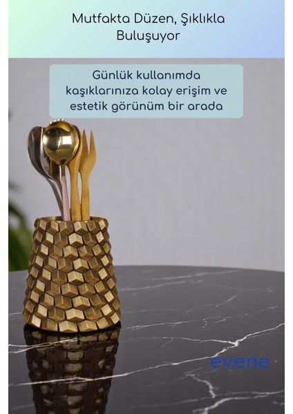 Tezgah Üstü Kaşıklık Dekoratif Dik Kaşıklık Silindir Kaşıklık Gümüş Eskitme Renk Model 84 fiyatları