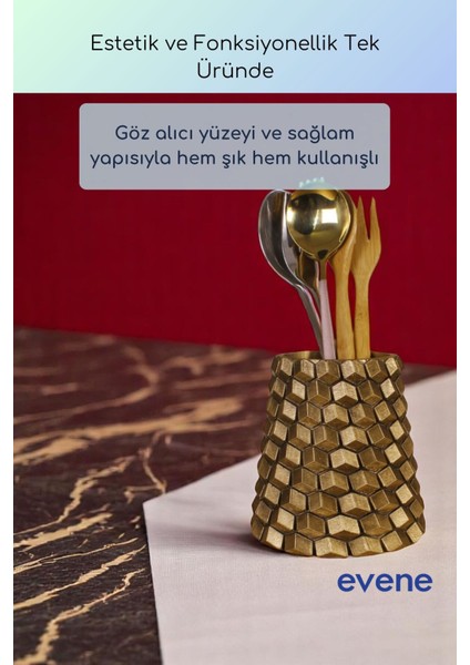 Tezgah Üstü Kaşıklık Dekoratif Dik Kaşıklık Silindir Kaşıklık Gümüş Eskitme Renk Model 84 indirimleri