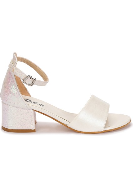 Sheila Cilt Günlük Kız Çocuk 4 cm Topuklu Sandalet Abiye Ayakkabı fırsatları