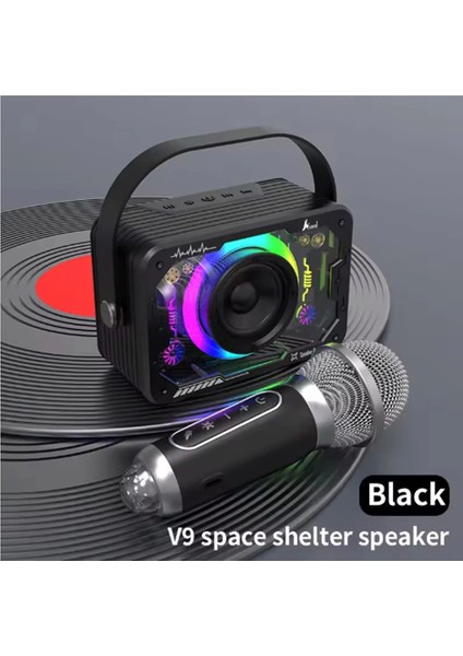 Vtn-82 Taşınabilir Kablosuz Işıklı Bluetooth Hoparlör Ses Değiştirme Özellikli - Lisinya