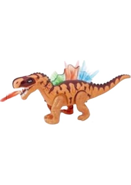 Yerde Yürüyen Sesli Işıklı Dinazor - 272-003 - Kahverengi (Lisinya)