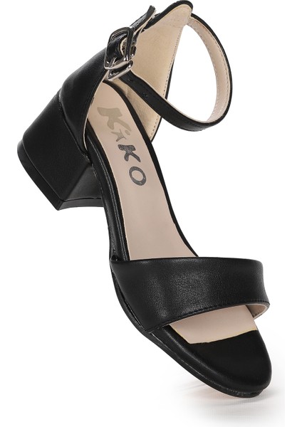 Sheila Cilt Günlük Kız Çocuk 4 cm Topuklu Sandalet Abiye Ayakkabı