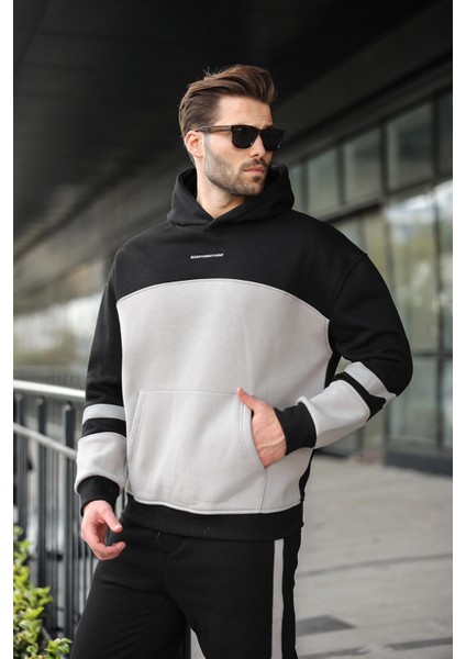 Siyah Alt Üst Kapüşonlu Eşofman Takımı E7340 modelleri