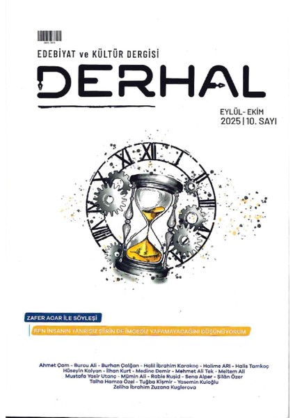 Derhal Dergi 10.sayı Eylül-Ekim 2025