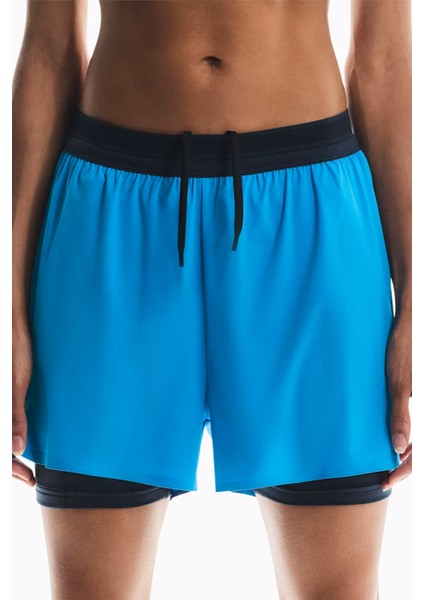 3" Performance 2/1 Shorts Hafif Iç Taytlı Hızlı Kuruyan Kadın Koşu Şortu fırsatları