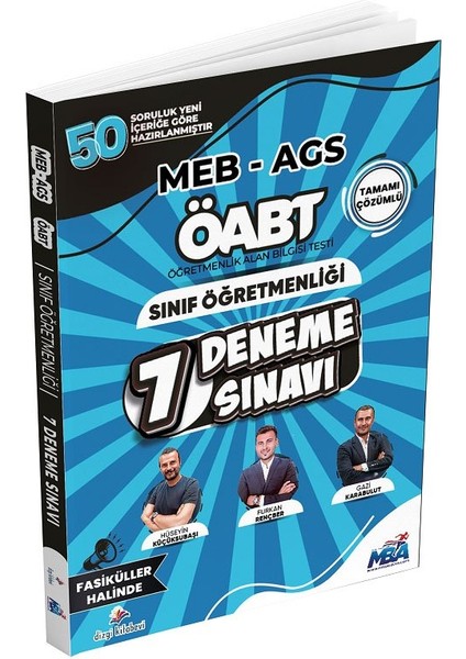 Dizgi Kitap 2026 Öabt Meb-Ags Sınıf Öğretmenliği 7 Deneme Fasikül Çözümlü