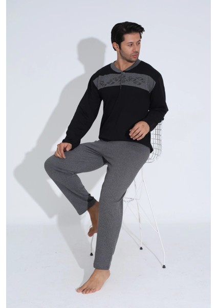 Uzun Kollu Erkek Pijama Takımı modelleri