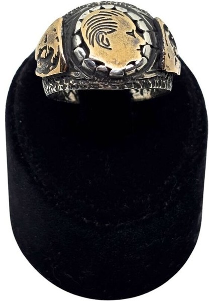 Vintage Atatürk Siluet Gümüş Erkek Yüzük fiyatları