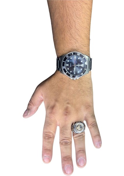 Yuvarlak Kabartma Osmanlı Motifli Gümüş Erkek Yüzük modelleri