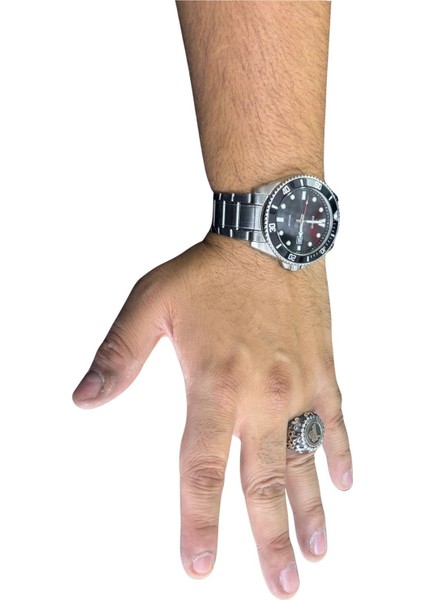 Yuvarlak Kabartma Osmanlı Motifli Gümüş Erkek Yüzük fırsatları