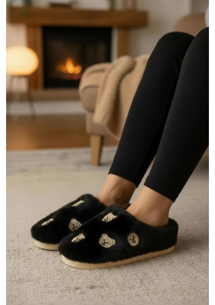 Kadın Günlük Terlik Peluş Içi Yünlü Kürklü Terlik Misafir Çeyiz Bohça Gelin Ev Terliği fırsatları