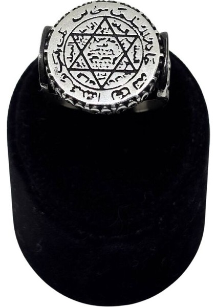 Hazreti Davud Yıldızı Süleyman Mührü Gümüş Erkek Yüzük fiyatları