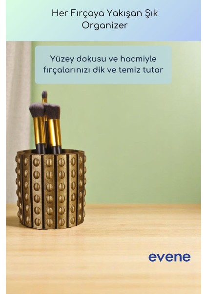 Makyaj Organizeri Makyaj Fırçalığı Makyaj Organizer Düzenleyici Siyah Renk Model 91 fiyatları