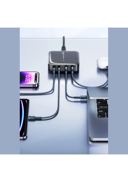 65W Gan 4in1 Masaüstü Şarj Istasyonu Iphone, Samsun, Macbook, Tablet Uyumlu Şarj Aleti Istasyon fiyatları