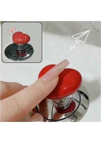 Kalp Tasarımlı Klozet Sifon Tuşu- Dekoratif Klozet Düğmesi fiyatları