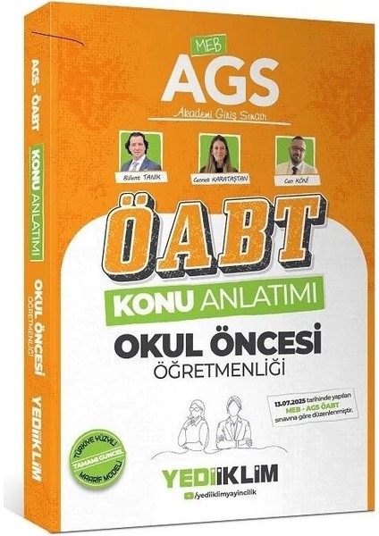 Yediiklim 2026 Öabt Meb-Ags Okul Öncesi Öğretmenliği Konu Anlatımı