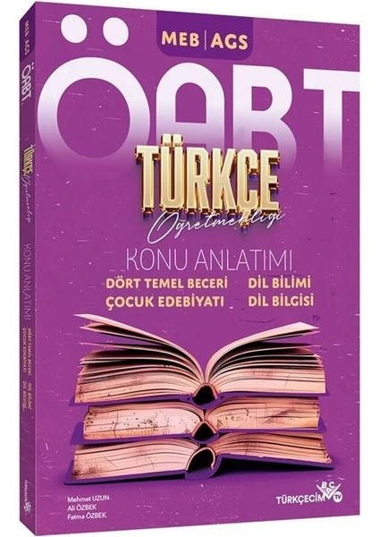 Türkçecim Tv 2026 Öabt Meb-Ags Türkçe Öğretmenliği Dört Temel Beceri, Çocuk Edebiyatı, Dil Bilimi, Dil Bilgisi Konu Anlatımı