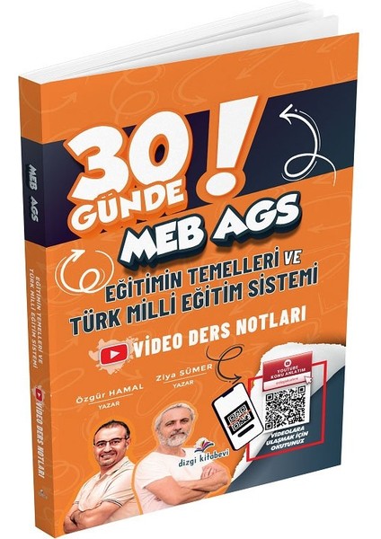 Dizgi Kitap 2026 Meb-Ags 30 Günde Eğitimin Temelleri ve Türk Milli Eğitim Sistemi Video Ders Notları
