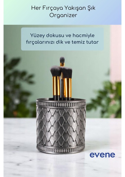 Makyaj Organizeri Makyaj Fırçalığı Makyaj Organizer Düzenleyici Beyaz Renk Model 87 fiyatları