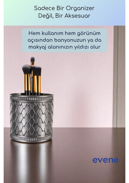 Makyaj Organizeri Makyaj Fırçalığı Makyaj Organizer Düzenleyici Beyaz Renk Model 87 fırsatları