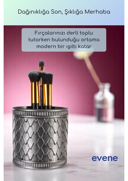 Makyaj Organizeri Makyaj Fırçalığı Makyaj Organizer Düzenleyici Beyaz Renk Model 87 indirimleri