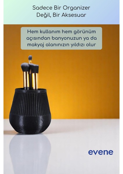 Makyaj Organizeri Makyaj Fırçalığı Makyaj Organizer Düzenleyici Altın Renk Model 88 fırsatları