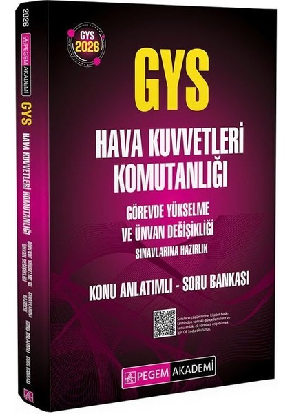 Pegem 2026 Gys Hava Kuvvetleri Komutanlığı Konu Anlatımlı Soru Bankası