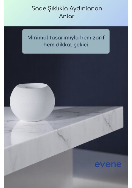 Mumluk Şamdan Ince Mum Uyumlu Beyaz Renk Model 52 fiyatları