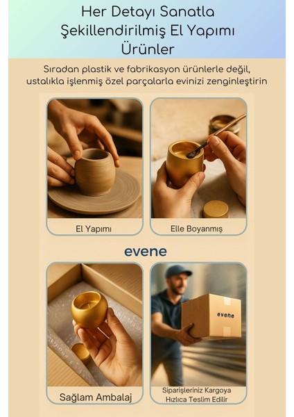 Mumluk Şamdan Ince Mum Uyumlu Altın Renk Model 58