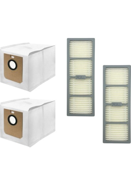Philips Homerun 7000 Serisi Aqua XU7000,XU7100 Robot Süpürge Toz Torbası, Hepa Filtre 2'li Set