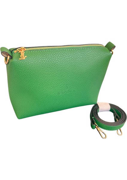 Yves saint Laurent Yeşil Büyük Boy 2'li Çanta,Büyük boy ve Yavru Çanta modelleri