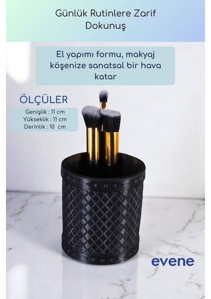 Makyaj Organizeri Makyaj Fırçalığı Makyaj Organizer Düzenleyici Altın Eskitme Renk Model 90 modelleri