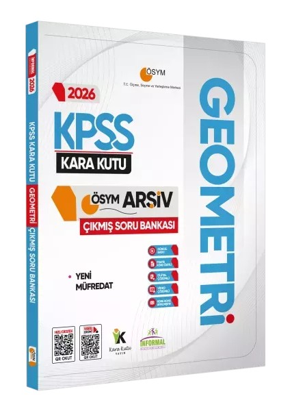 İNFAORMAL YAYINLARI 2026 KPSS GEOMETRİNİN Kara Kutusu ÖSYM Çıkmış Soru Havuzu Bankası Konu Özetli Video/PDF Çözümlü