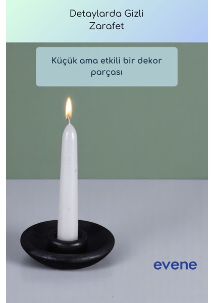 Mumluk Şamdan Ince Mum Uyumlu Altın Renk Model 57 fırsatları